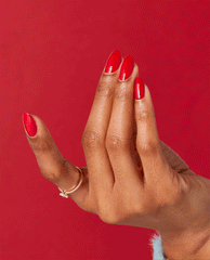 OPI Color So Hot It Berns Red Gel Nail Polish GIF