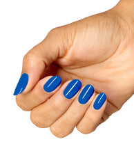 Sea-ze the Day Bold Blue Nail Polish Mani