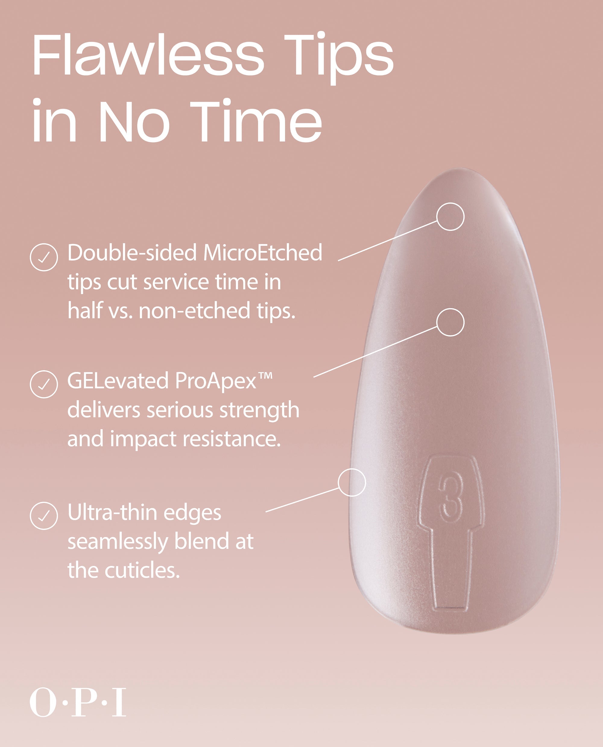 GELevate™ Soft Gel Tips Refill Pack - Coffin Shape Medium Length Flawless Tips in No Time