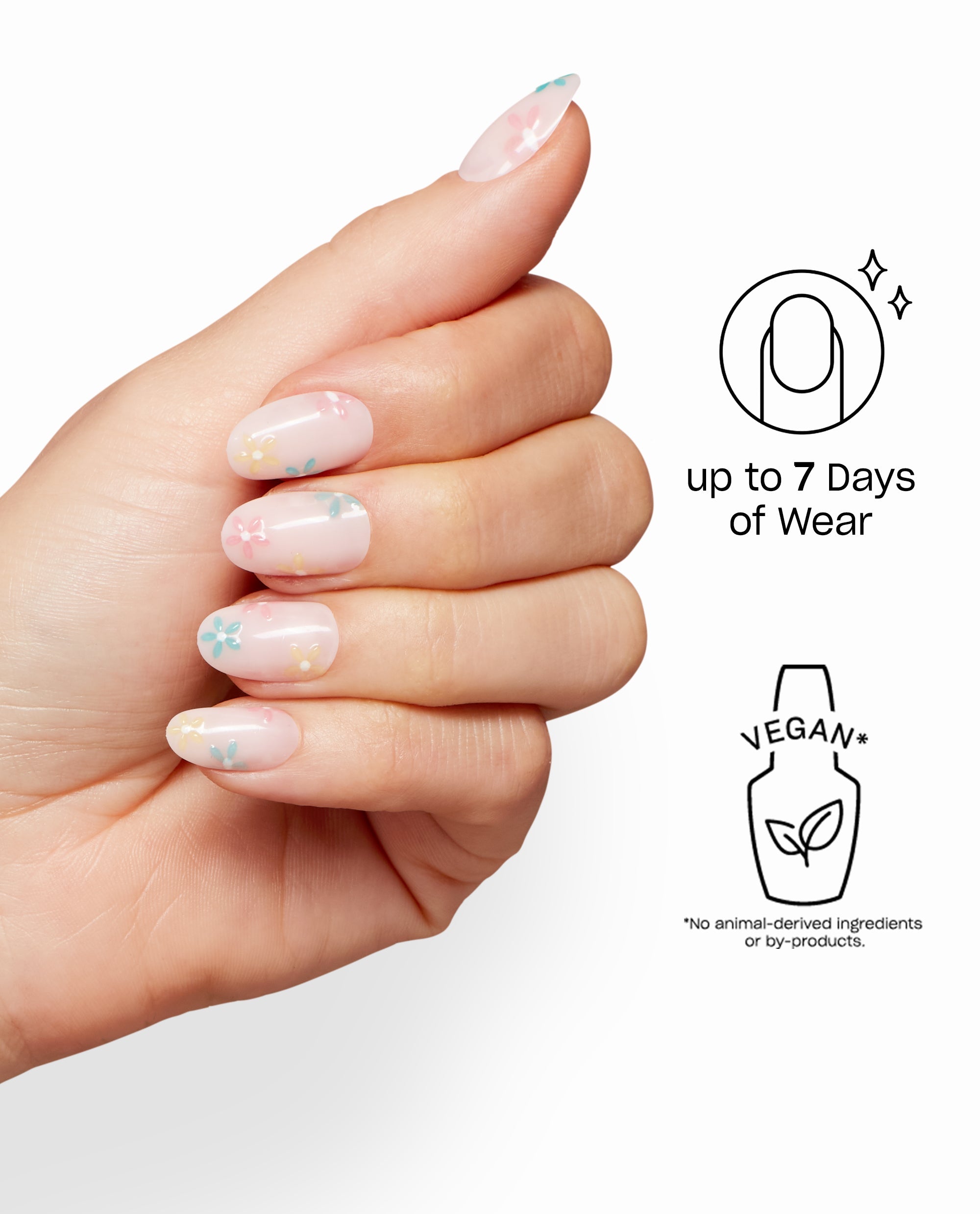 I Pink It’s Spring Floral Pink Round Stick On Nails Benefits