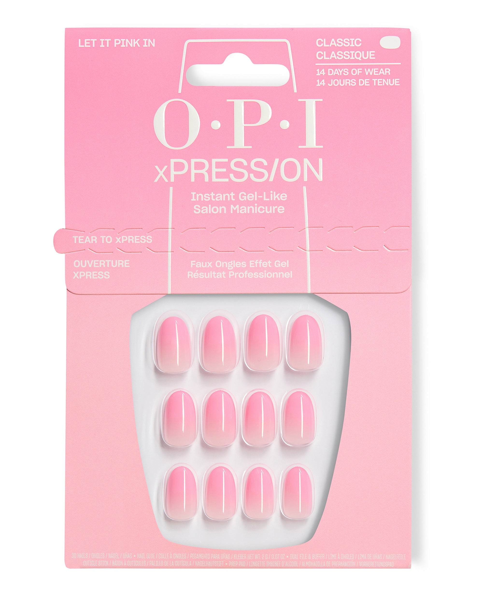 Let it Pink in Baby Pink Ombré Press-On Nails
