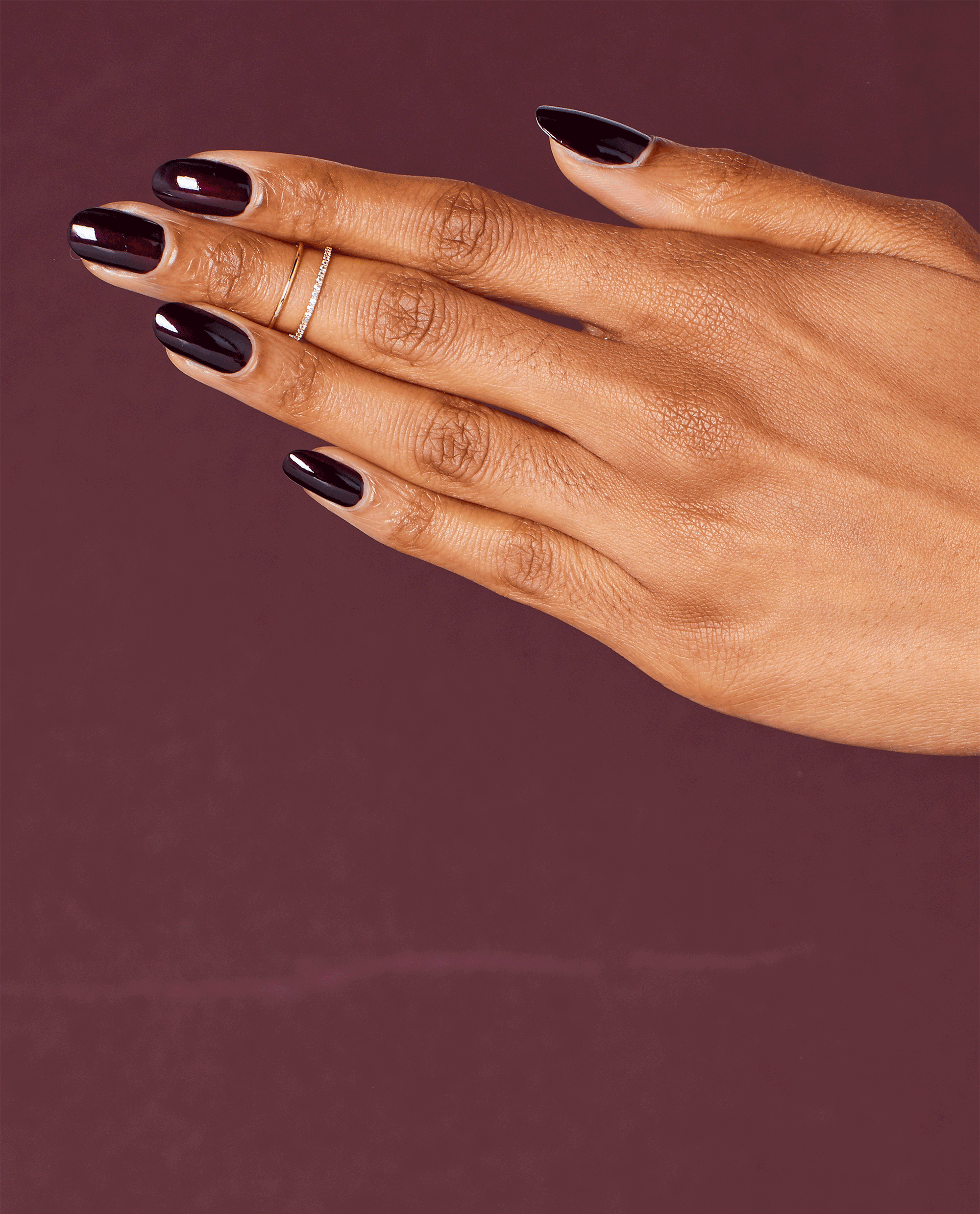OPI Black Cherry Chutney Red Dipping Powder GIF