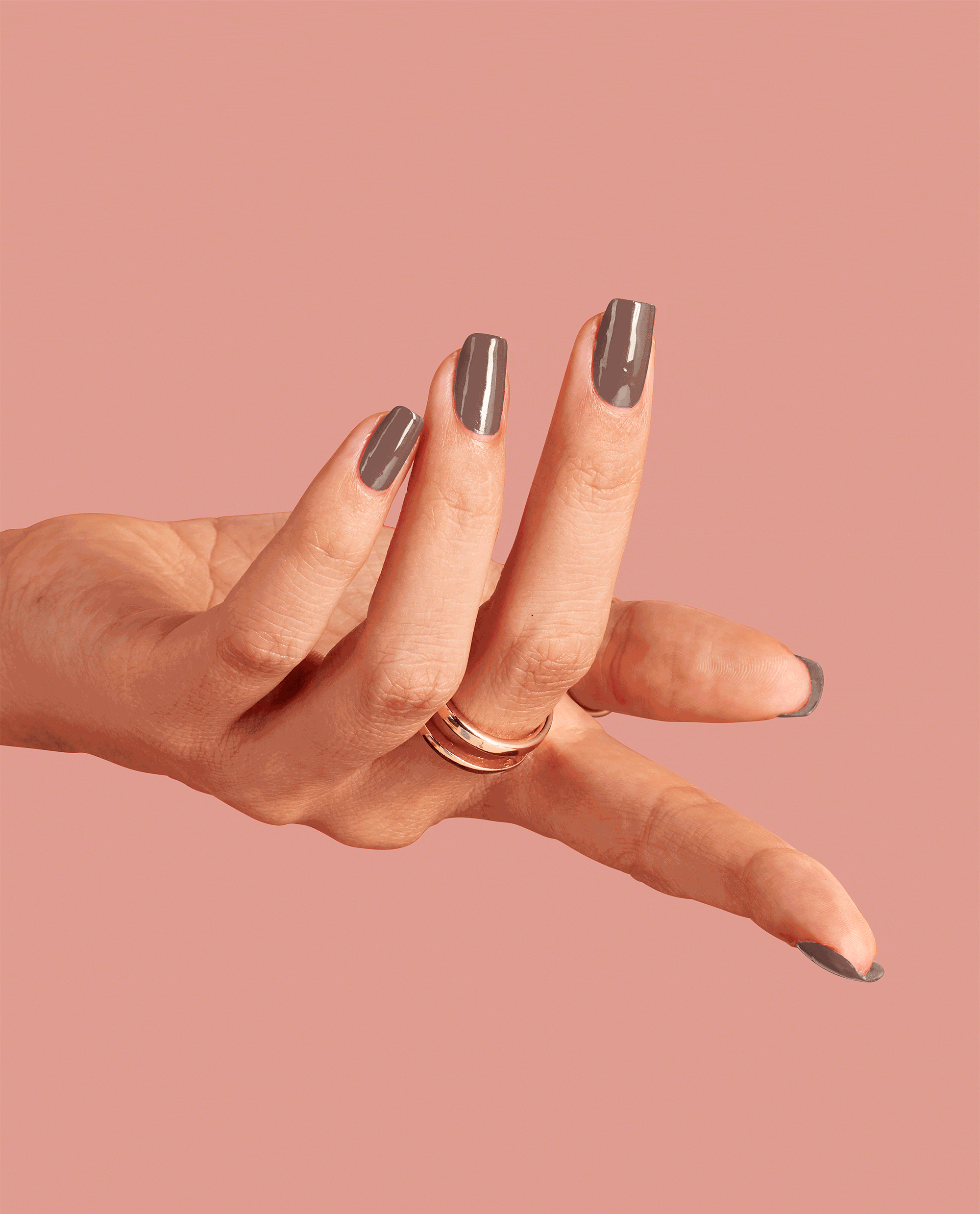 OPI Espresso Your Inner Self Brown Gel Nail Polish GIF