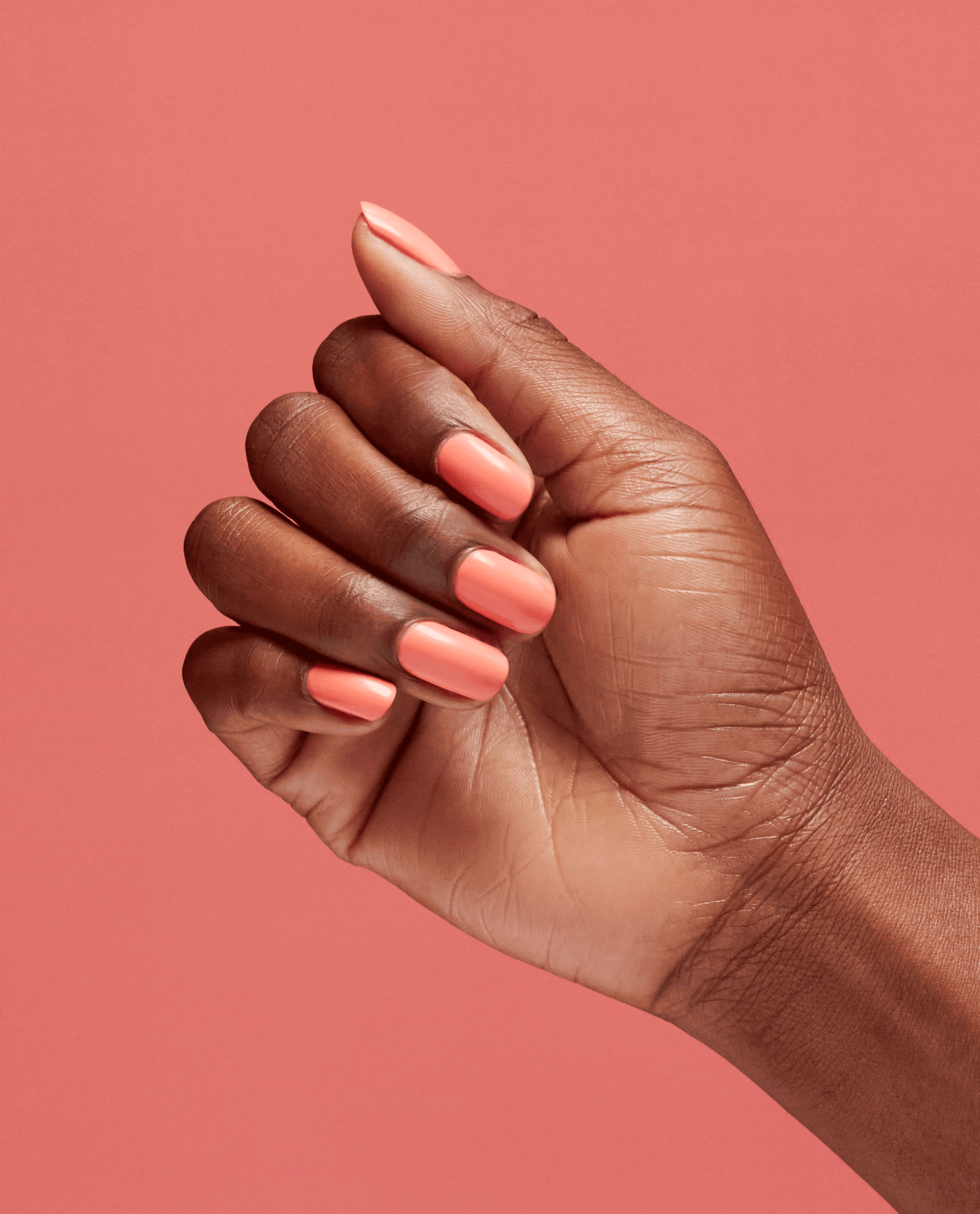 OPI Flex on the Beach Orange Nail Polish Gif
