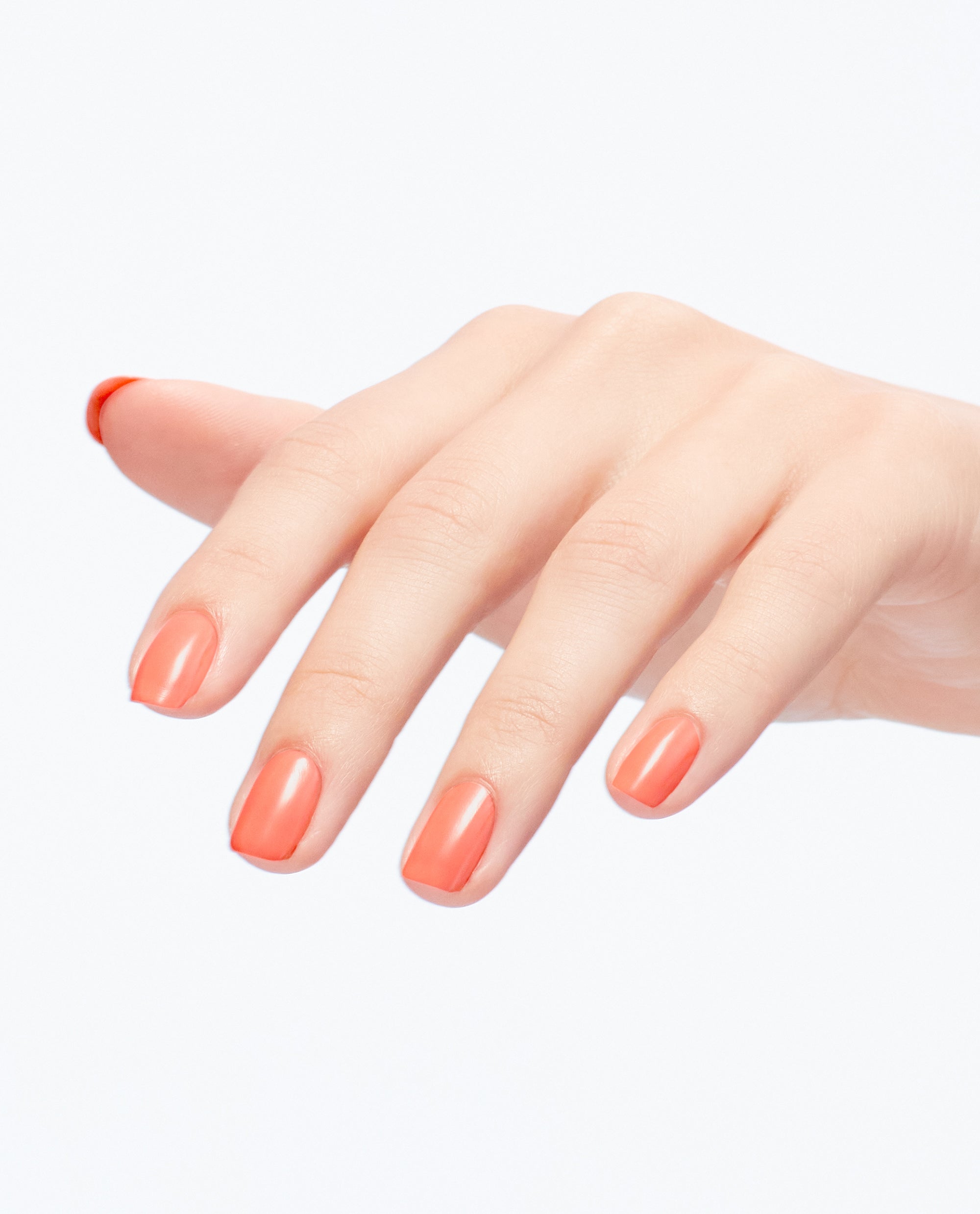 OPI Flex on the Beach Orange Gel Nail Polish Mani