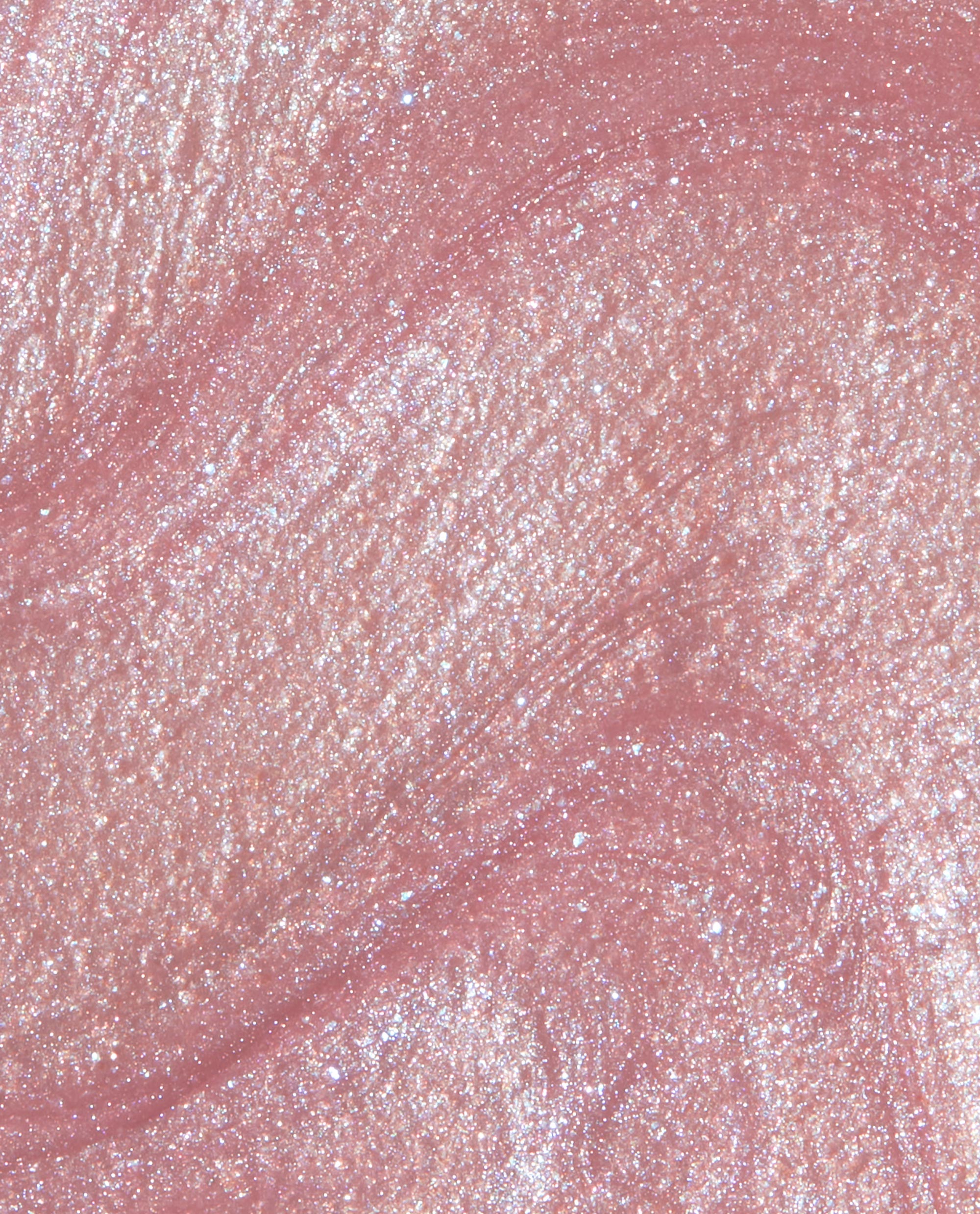 Shimmering rose-pink OPI Flash n’ Flirty RapiDry nail polish swatch showing fine glitter and glossy texture, ideal for a feminine nail polish gift set or quick-dry manicure look.