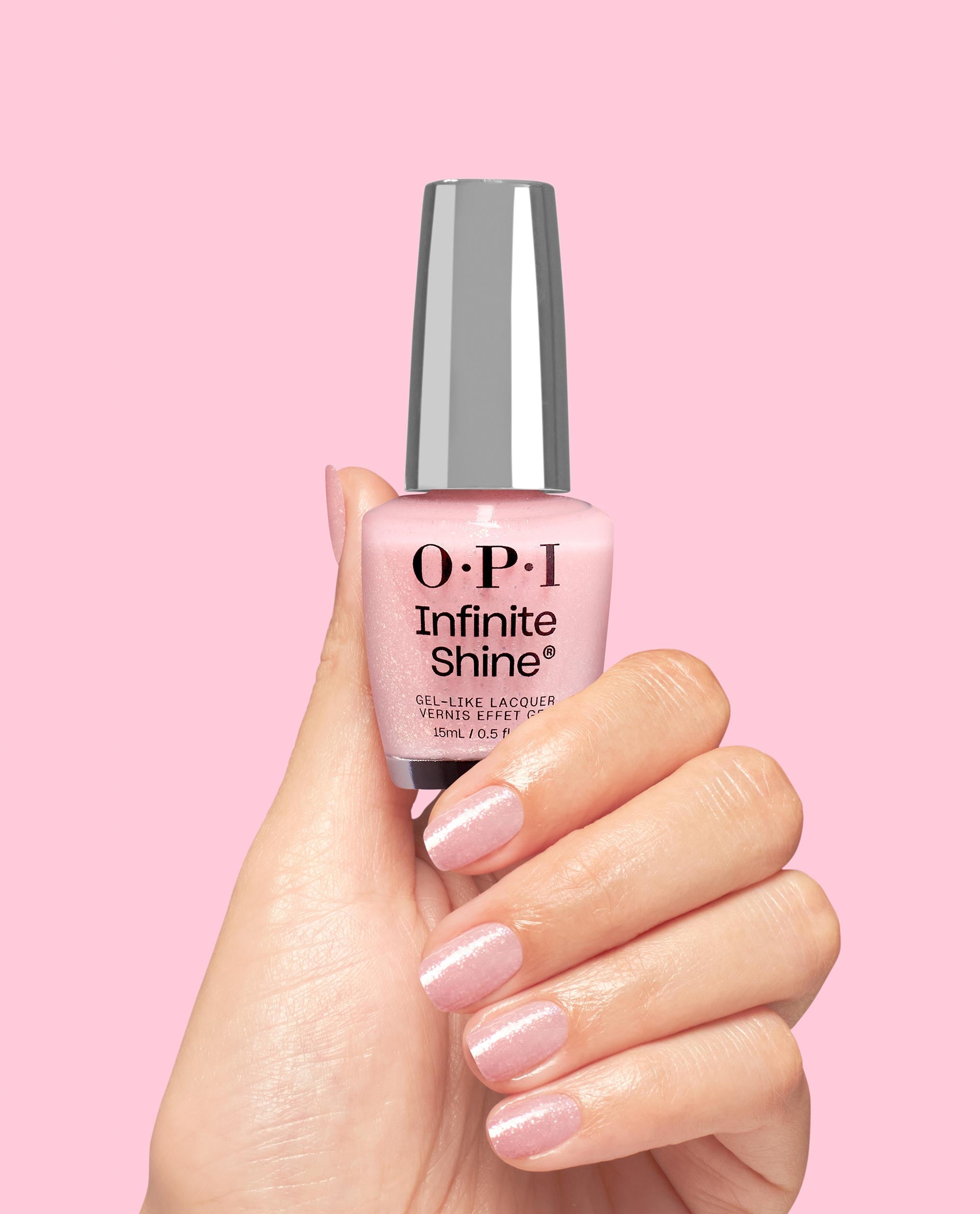 Sneak a Pink Long-Lasting Nail Polish Hand and Bottle