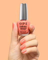 You’re One in a Melon Bright Orange Long Lasting Nail Polish Hand and Product
